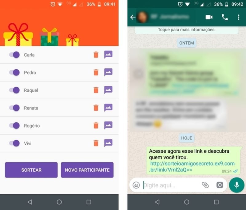 Amigo Oculto  Como fazer o sorteio e enviar pelo WhatsApp